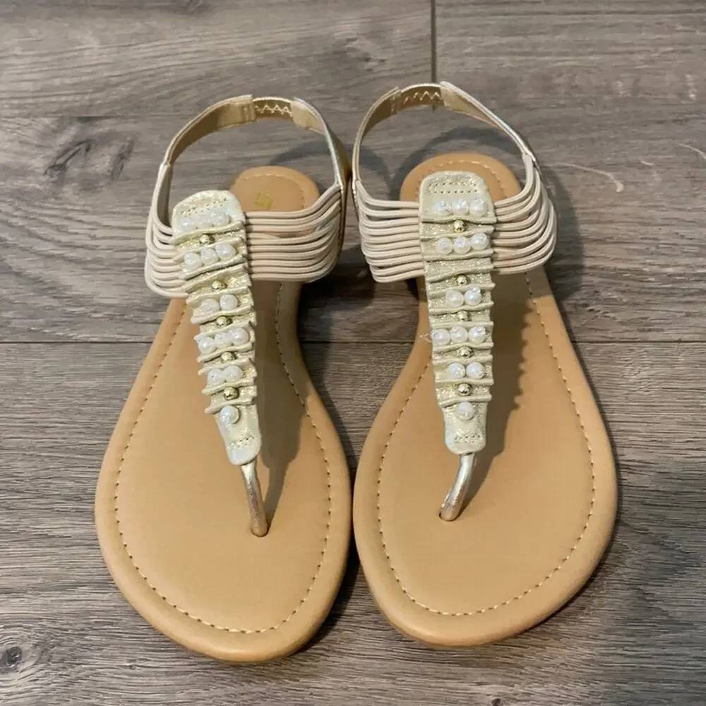 New Soda Sandals with Bead Detailing